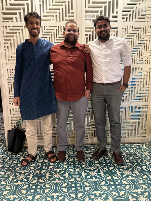 With PFM 2012-14 batchmates (left to right: Shashank, Sourabh, Anoop)