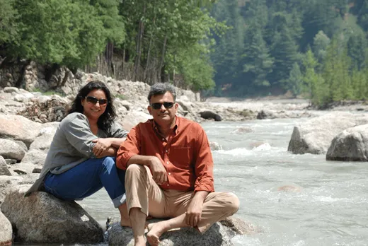 With Shubhra (my wife) at Sangla Valley, Kinnaur, HP