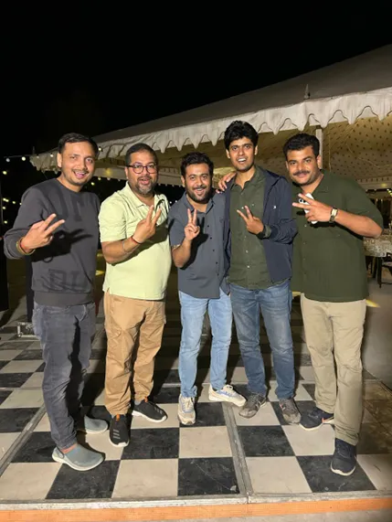 Deepak with his A-PAG team from Bihar