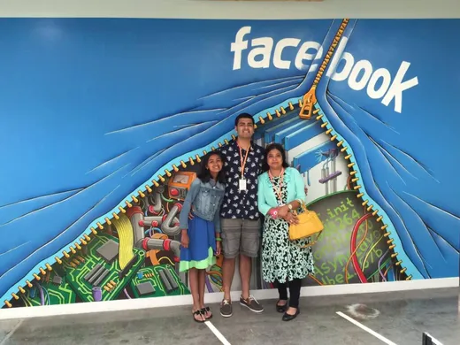 Family visit to my office