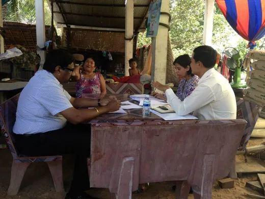 Field work in Cambodia