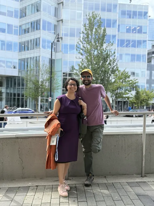 With Daljit(my better half) at the American Association of Political Science Conference, Vancouver, Canada