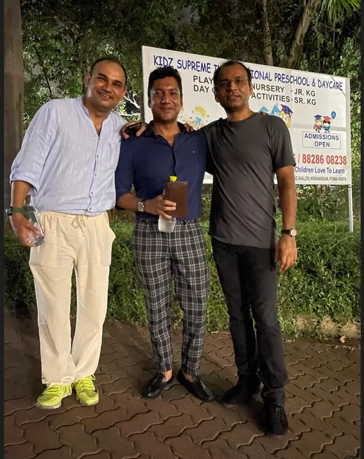 With Jayant Roy and Saurabh Jha at Mumbai