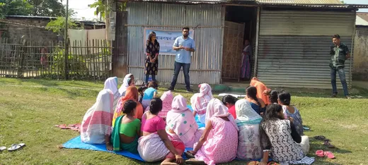 Meeting with women VWSC members