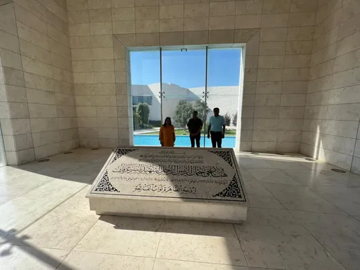 At the tomb of Yasser Arafat