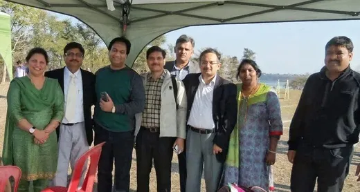 Happy reunion with batchmates at IIFM on completion of 25 years of IIFM. (L-R) Shubhra, Deepak, Ashwini, myself, Manoj, Arun, Anandi and Ravi (from 2nd batch)