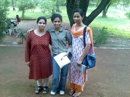 Shweta Dua on my left and Rimjhim on my right