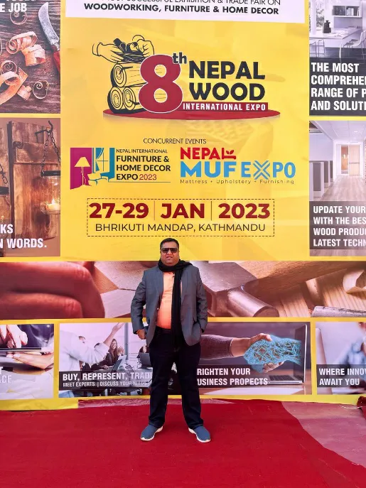 At Nepal Wood show