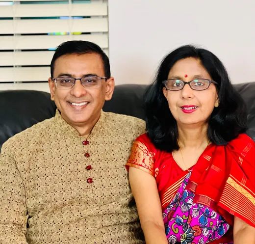 With my wife Rosy Das