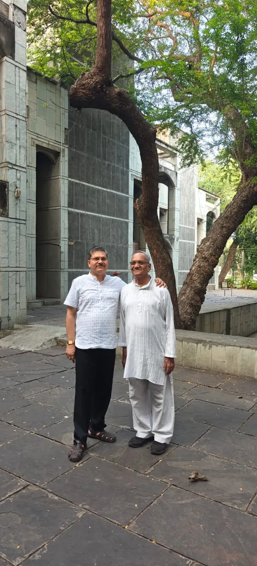 With my father at IIFM in October, 2025
