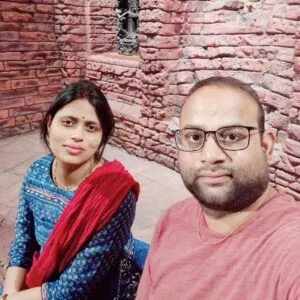 With my wife Neha