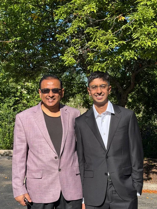 With my son Nand Kishore, currently working as Sr. Staff Software Engineer at Google