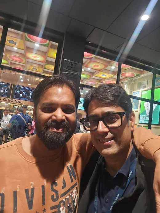 With Tarique at Ahemdabad